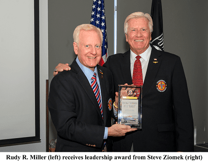 Rudy R. Miller Receives First Thunderbird Field II Veterans Memorial Leadership Appreciation Award