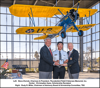 Thunderbird Field II Veterans Memorial, Inc. Launches 2020 Scholarship Program with Embry-Riddle Aeronautical University Student