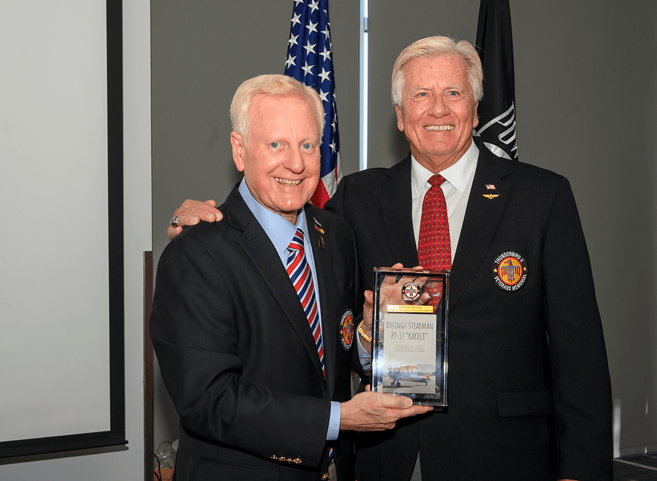 Rudy R. Miller Receives First Thunderbird Field II Veterans Memorial Leadership Appreciation Award
