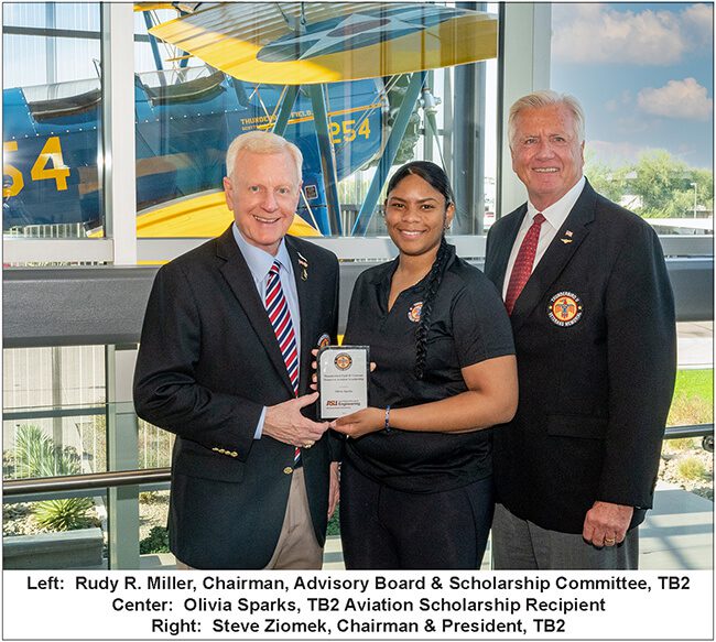 ASU Student Receives Aviation Scholarship from Thunderbird Field II Veterans Memorial, Inc.