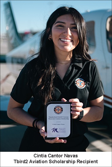 Chandler-Gilbert Community College Student Awarded Thunderbird Field II Veterans Memorial, Inc. Aviation Scholarship