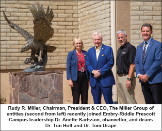 The Miller Group Chairman Rudy R. Miller Joins Embry-Riddle Aeronautical University Aviation and Business, Security and Intelligence Advisory Boards