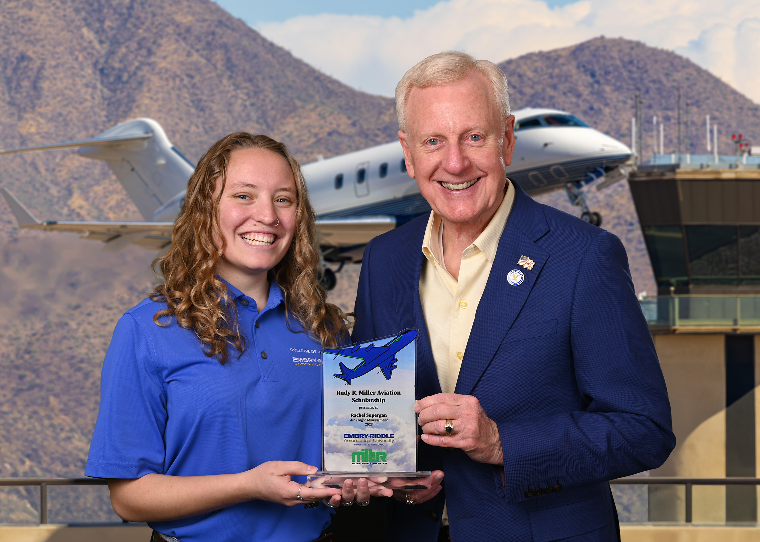 Rudy R. Miller Creates a New Aviation Scholarship Program at Embry-Riddle Aeronautical University, the College of Aviation, Prescott, Arizona Campus